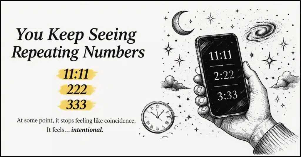 1. You keep seeing the Repeating Numbers