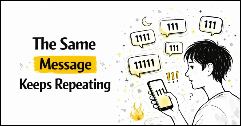 The same message keeps repeating