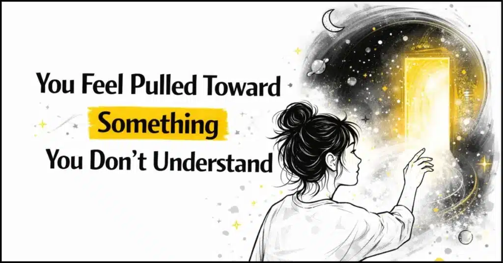 8. You feel pulled toward something you don’t understand