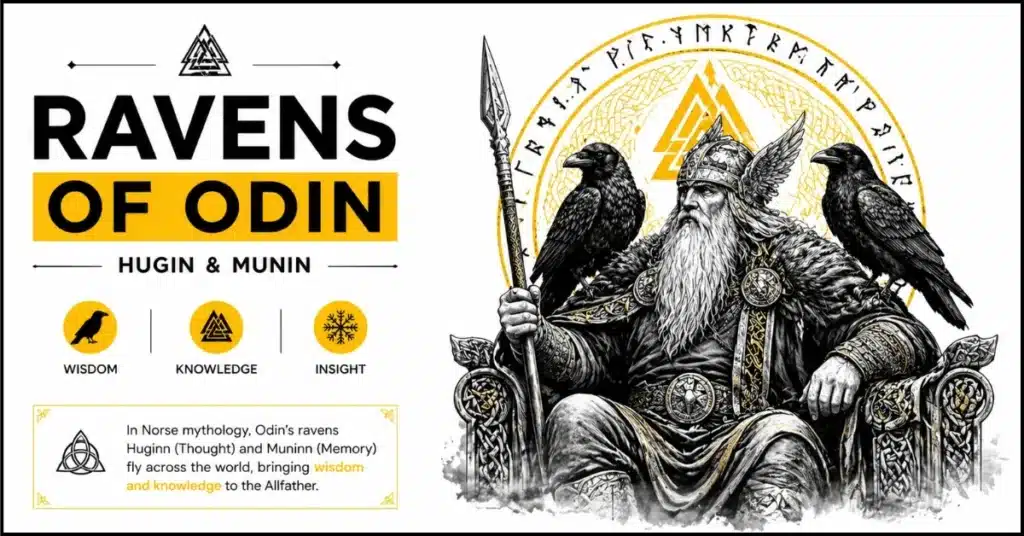Crow meaning in different cultures — Norse mythology ravens of Odin"
