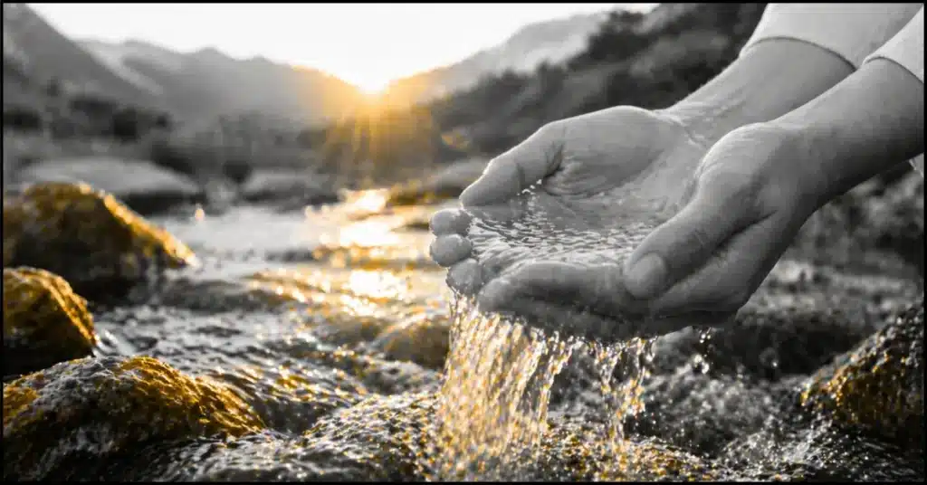 healing emotional sensitivity with nature energy and flowing water"