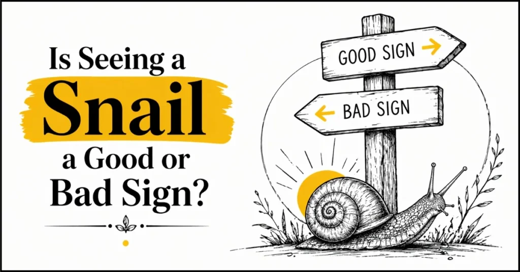 Is Seeing a Snail a Good or Bad Sign