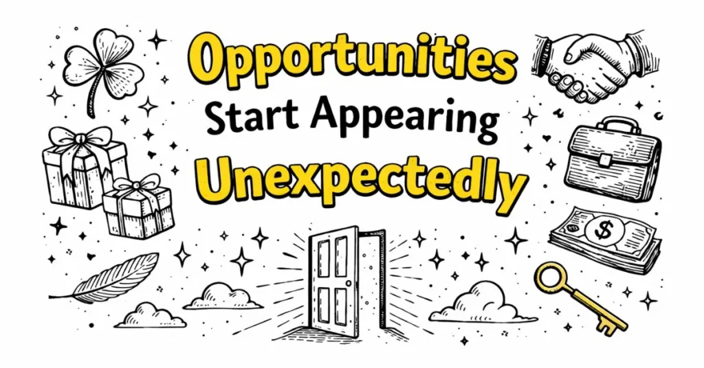 Opportunities Start Appearing Unexpectedly