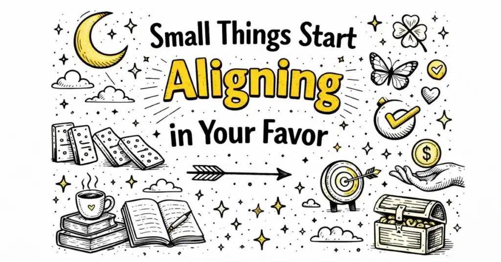 Small Things Start Aligning in Your Favor