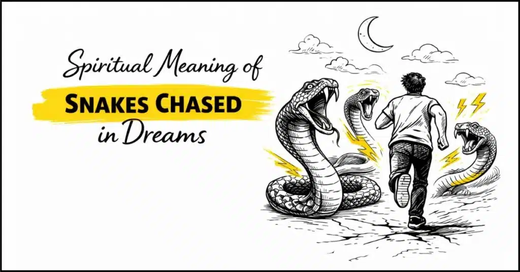 Spiritual Meaning of Snakes Chased in Dreams