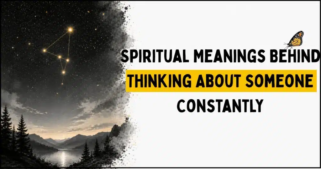 universe sending signs through thoughts about someone spiritual meaning"