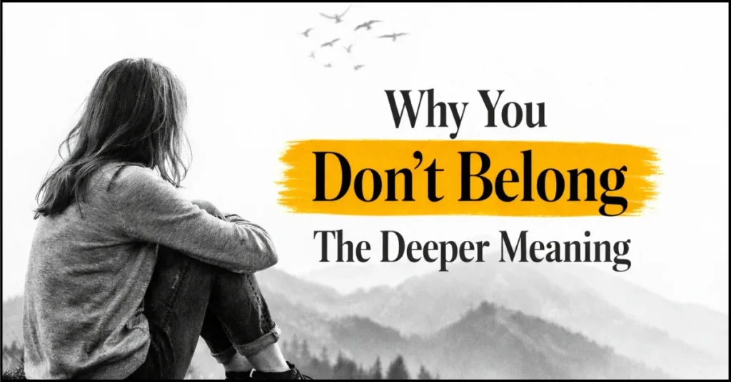 The Deeper Meaning Behind Why You Feel Like You Don’t Belong Anywhere Anymore