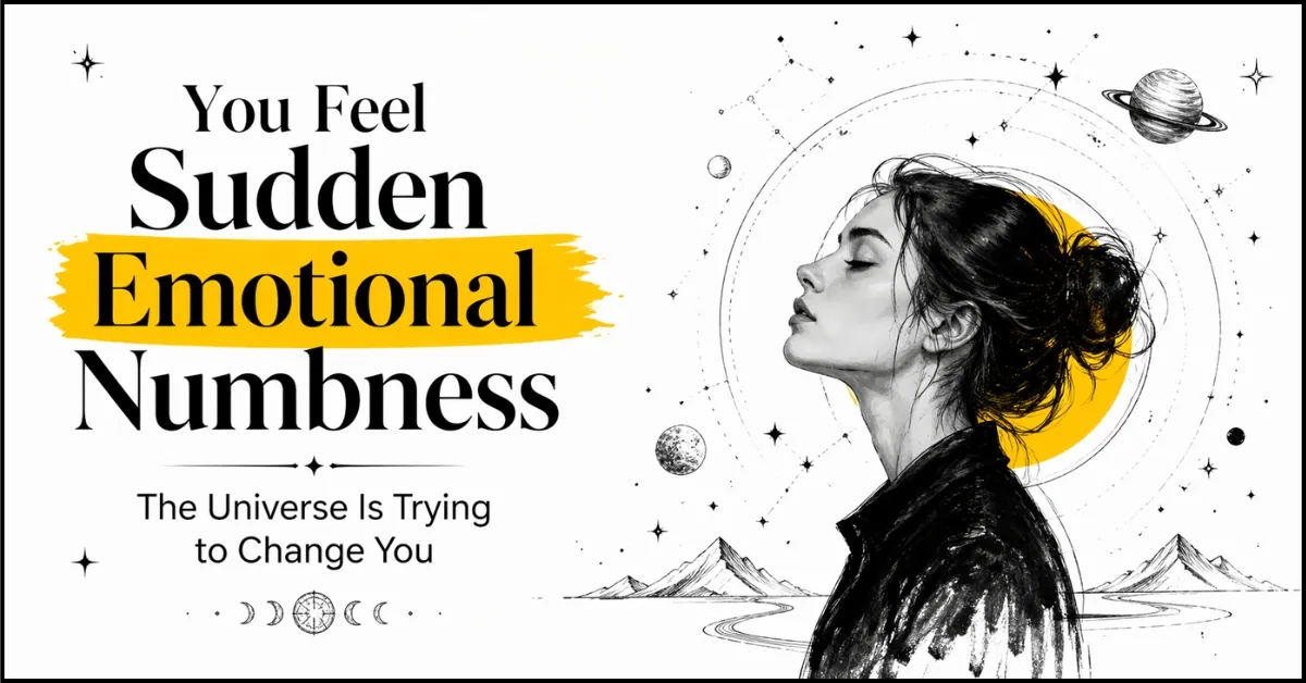 You Feel Sudden Emotional Numbness - The Universe Is Trying to Change You