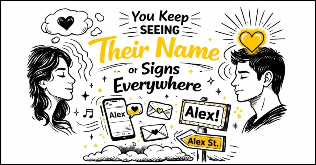 You Keep Seeing Their Name or Signs Everywhere