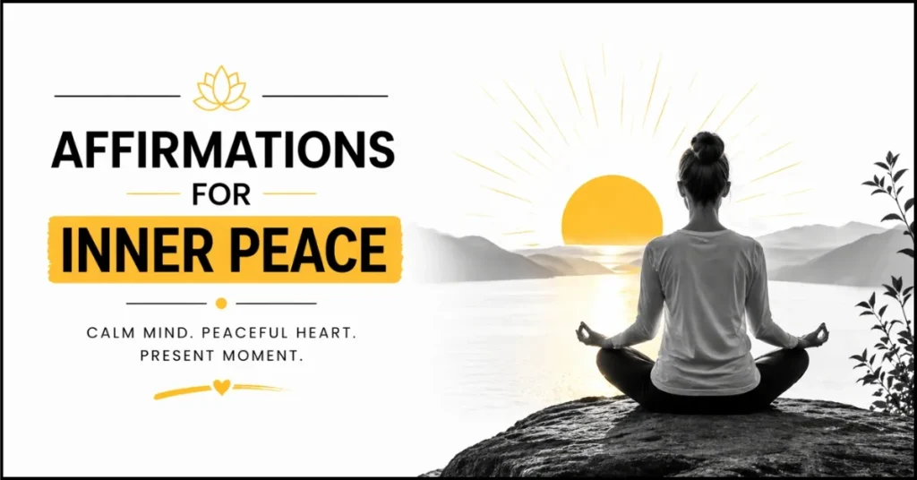 Daily affirmations for calm mind