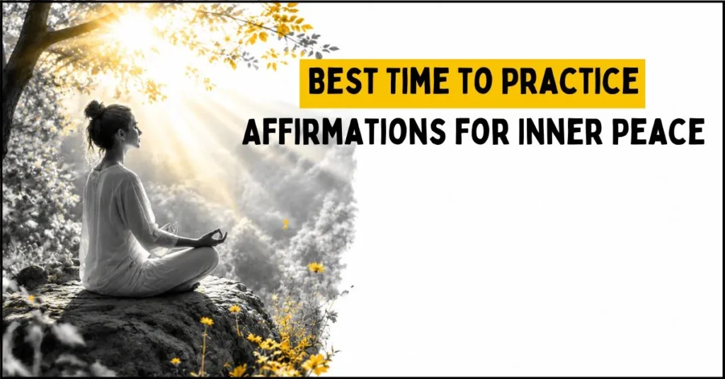 When Is the Best Time to Practice Affirmations for Inner Peace?