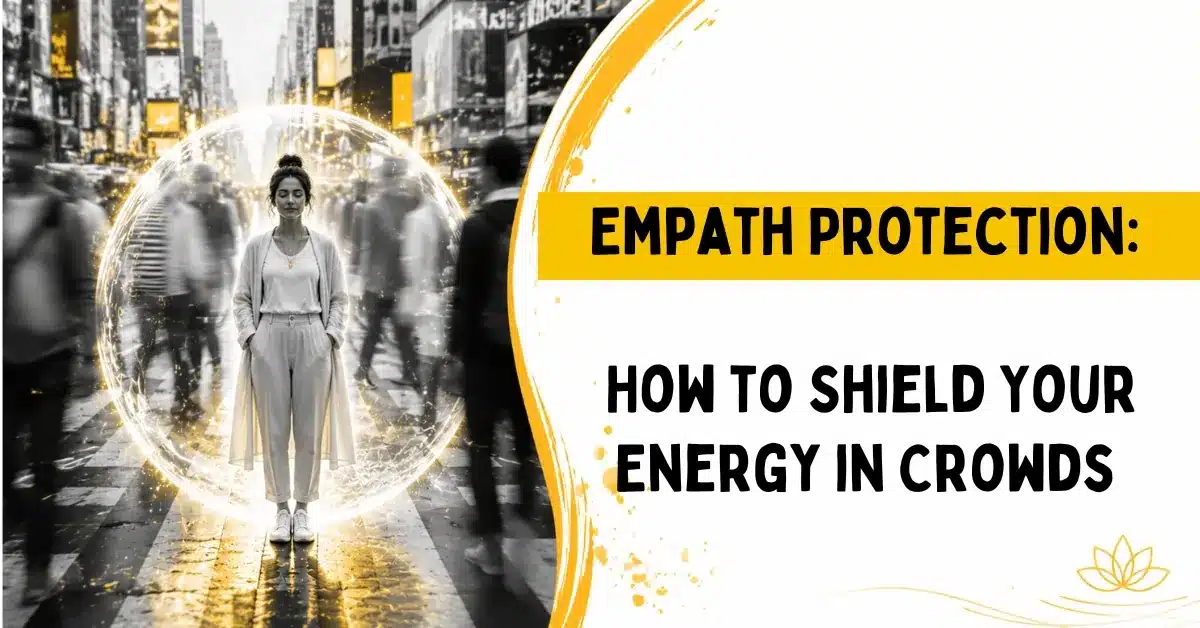 "Empath protection visualization technique in crowded city"