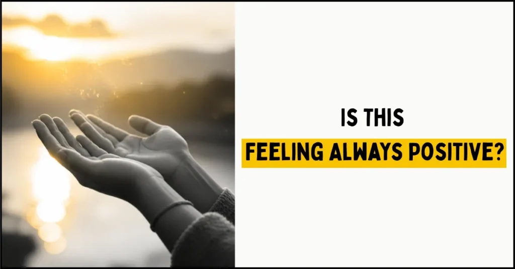 Open hands symbolizing trust in the universe when feeling something is coming"